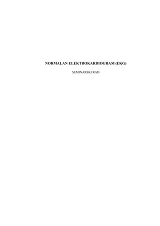 Normalan elektrokardiogram EKG