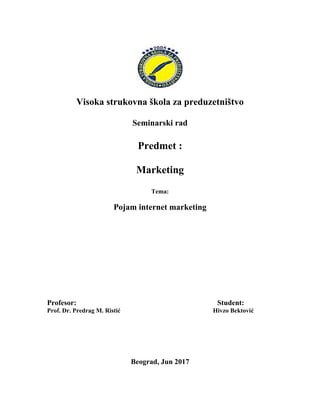 Pojam internet marketinga