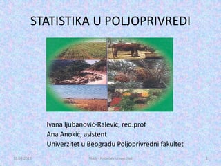 Statistika u poljoprivredi