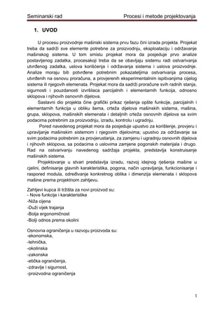 Procesi i metode projektovanja