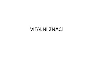 Vitalni znaci