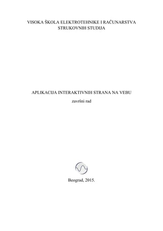 Aplikacija interaktivnih strana na webu