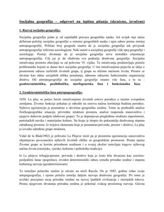 Socijalna geografija