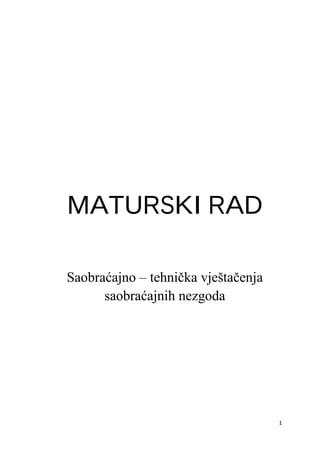 Veštačenje saobraćajnih nezgoda