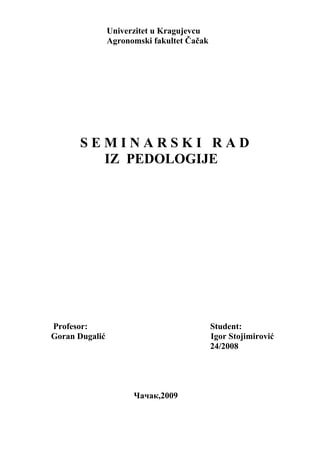 Određivanje hemijskih osobina zemljišta