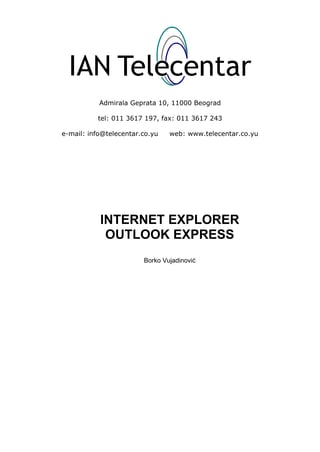 Internet explorer i outlook express