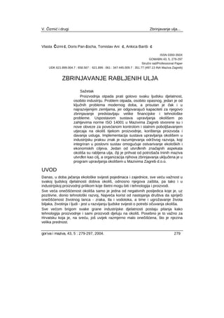 Zbrinjavanje rabljenih ulja