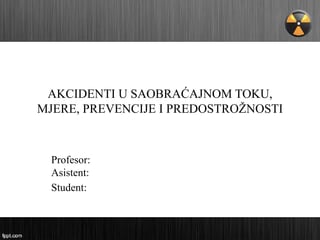 Akcidenti u saobraćajnom toku