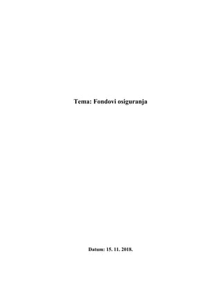 Fondovi osiguranja