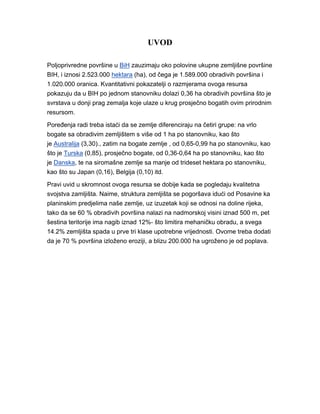 Poljoprivredna politika BIH