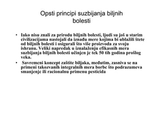 Opšti principi suzbijanja biljnih bolesti