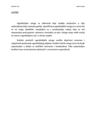 Ugostiteljski objekti za ishranu i točenje pića