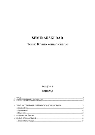 Krizno komuniciranje