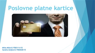 Poslovne platne kartice