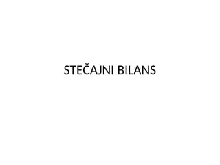 Stečajni bilans