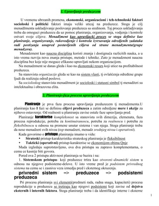 Paniranje i razvojna politika preduzeća
