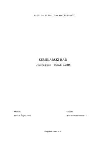 Ustavno pravo-Ispitna pitanja