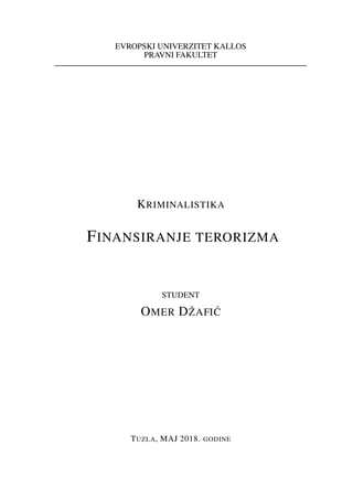 Finansiranje terorizma