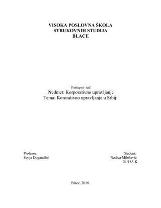 Korporativno upravljanje