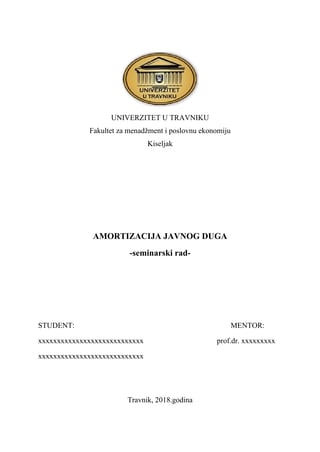 Amortizacija javnog duga