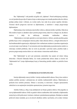 Pojam i definicije diplomatije