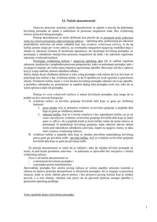 Krivično procesno pravo – Opšti deo