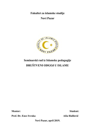 Drustveni odgoj u islamu