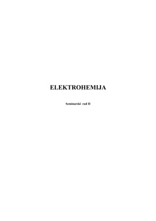 Elektrohemija