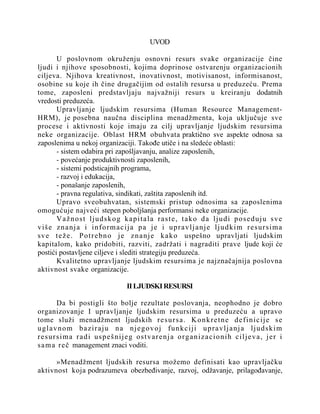 Upravljanje ljudskim resursima