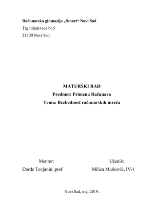 Bezbednost računarskih mreža