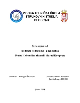 Hidraulični sistem