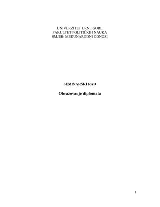 Obrazovanje diplomata