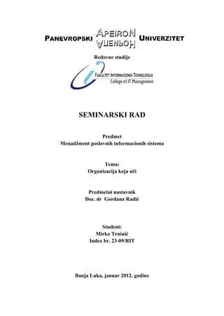 Organizacija koja uči