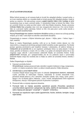 Skripta iz modula fitopatologija