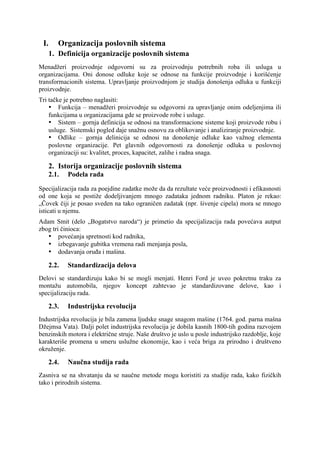 Organizacija poslovnih sistema