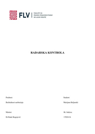 Radarska kontrola