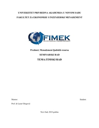 Menadžment ljudskih resursa