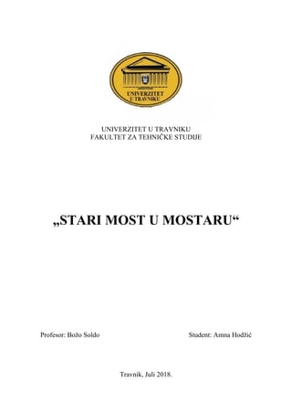 Stari most u Mostaru