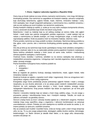 Hrana – higijena i zakonska regulativa