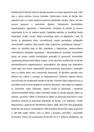 Al Qa’ida: nastanak, struktura i strategija