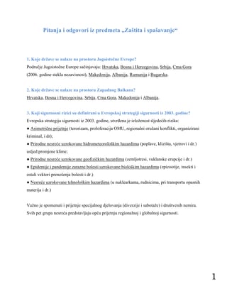 Zaštita i spašavanje