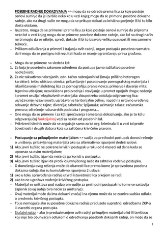 Posebne dokazne radnje