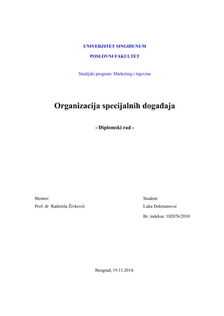 Organizacija specijalnih događaja
