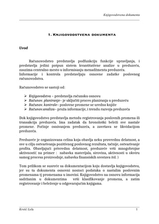 Knjigovodstvena dokumenta