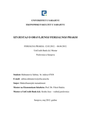 Unicredit – praksa