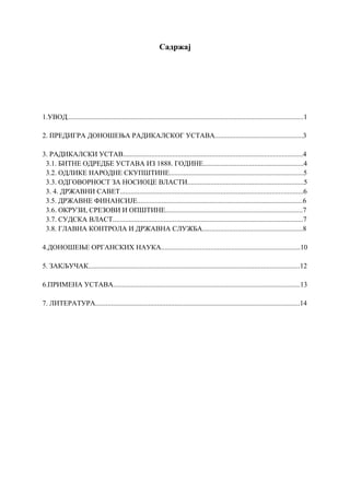 Ustav Kraljevine Srbije iz 1888. godine