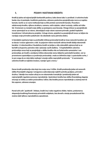 Kratkoročni krediti Komercijalne Banke