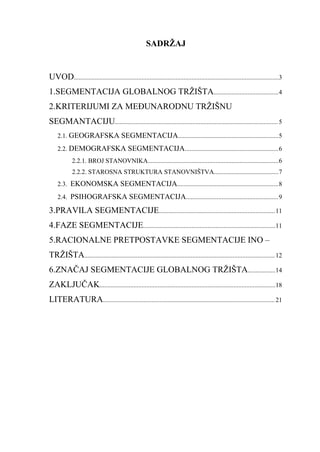 Segmentacija tržišta