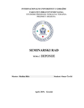Uređenje deponija i njihov uticaj na životnu sredinu