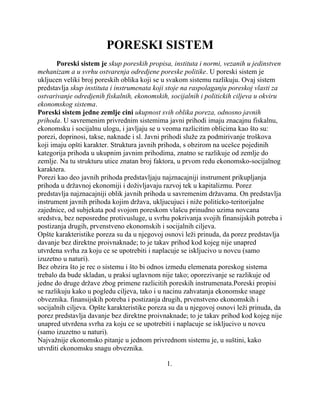 Poreski sistem